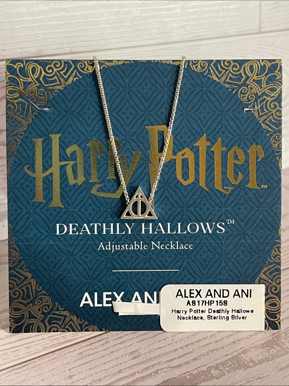 Alex and Ani Silver 925 Sterling Silver Deathly Hallows Pendant Necklace
